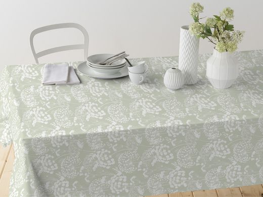 Mantel Algodón Antimanchas Ceres Verde 140x200 Resinado