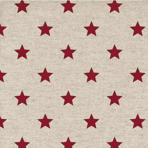 Mantel Antimanchas 140x140 Estrellas Rojo