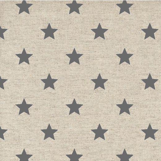 Mantel Antimanchas 140x250 Estrellas Gris