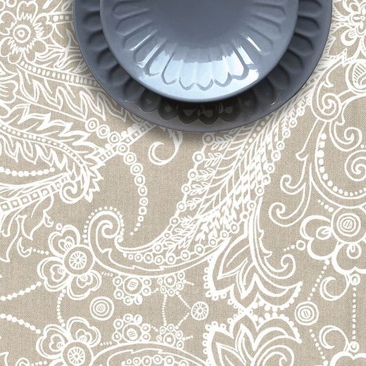 Mantel Antimanchas 140x250 Macaone Beige