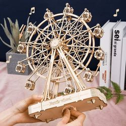 Maqueta 3D Escala Caja de Música Noria Ferris Wheel Robotime