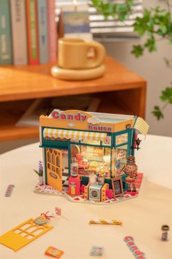 Maqueta 3D Escala Tienda Caramelos Rainbow Candy House Robotime