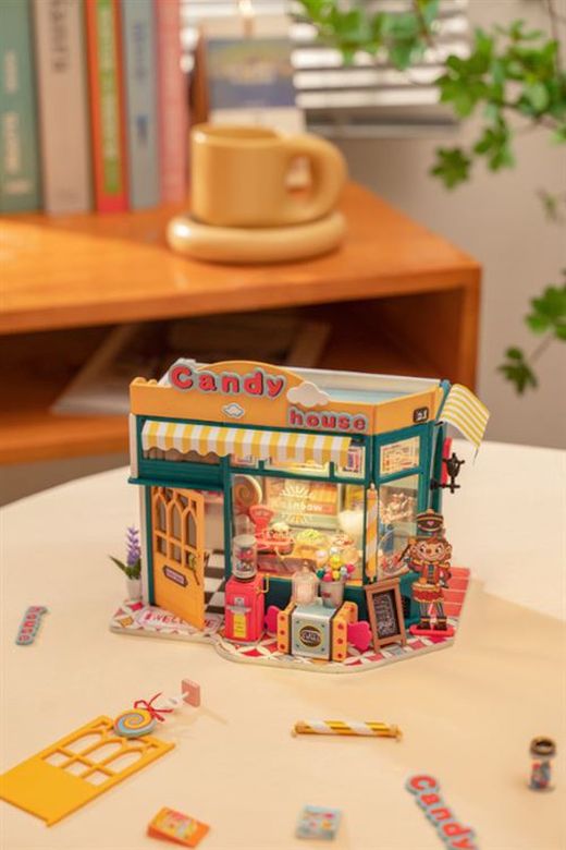 Maqueta 3D Escala Tienda Caramelos Rainbow Candy House Robotime