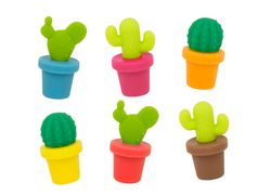 Marcadores de Vasos Cactus Ideal Regalo Winkee