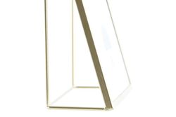 Marco foto metal cristal decorativo dorado 15x20