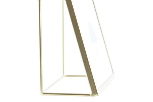 Marco foto metal cristal decorativo dorado 15x20