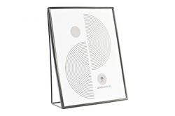 Marco moderno foto metal cristal decorativo negro 15x20