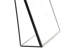 Marco moderno foto metal cristal decorativo negro 15x20