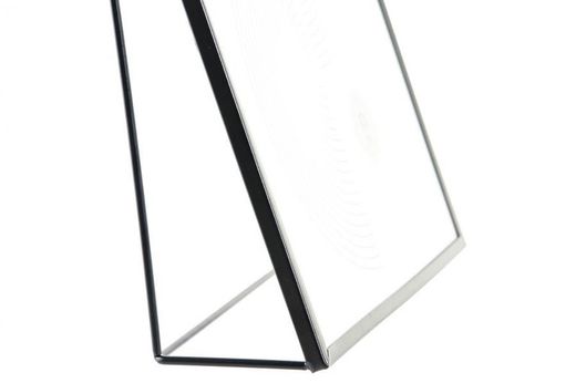 Marco moderno foto metal cristal decorativo negro 15x20