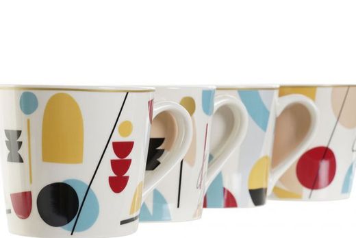 Mug Desayuno New Bone 400 Ml Abstracto