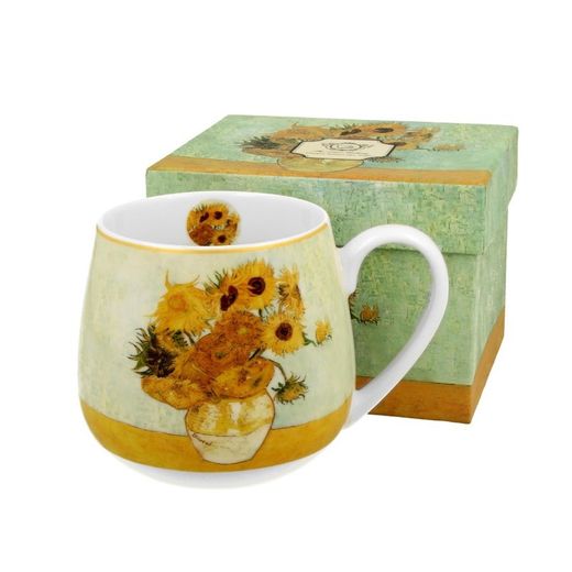 Mug Taza Ancho Girasoles Van Gogh 43 Cl Porcelana Duo Art Gallery