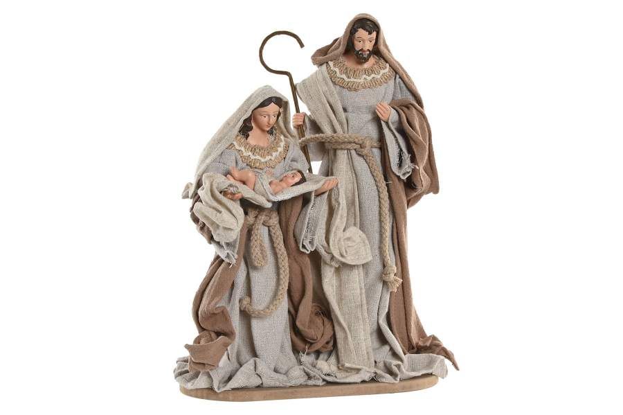 Nacimiento Belén Navidad Resina Beige