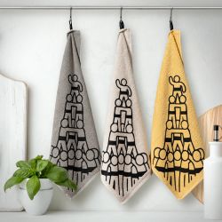 Paño Cocina Risart Castellers 50x50 cms Fabricado Portugal
