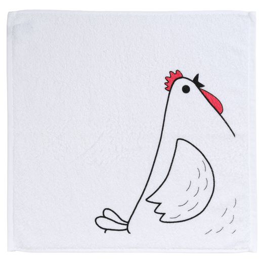 Paño Cocina Risart Gallinas Y Gallos 50x50 cms Fabricado Portugal