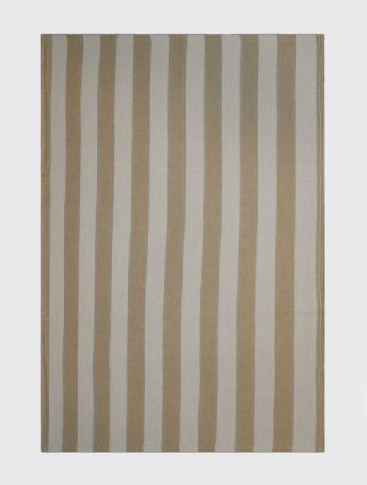Paño de cocina algodón sarga Marron Pat 50x70