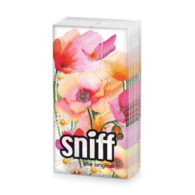 Pañuelos Papel Decorado Amapolas Acuarela Sniff PPD 20 uds Ideal Regalo