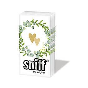 Pañuelos Papel Decorado Dos Corazones Sniff PPD 20 uds Ideal Regalo