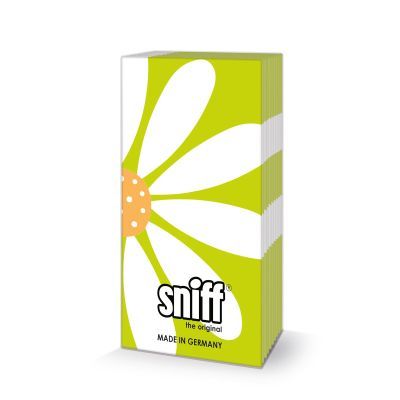 Pañuelos Papel Decorado Flores Verdes Happy Flower Sniff PPD 20 uds Ideal Regalo