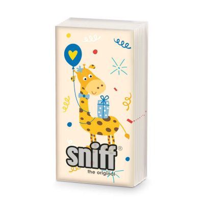 Pañuelos Papel Decorado Jirafa Cumpleaños Sniff PPD 20 uds Ideal Regalo