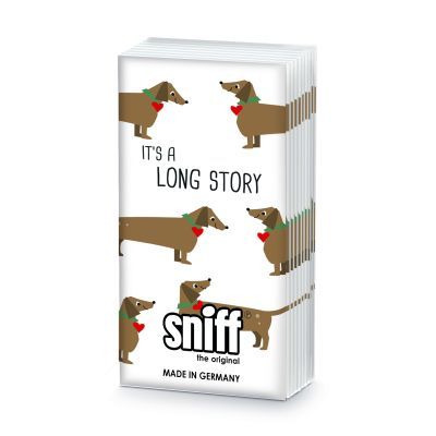 Pañuelos Papel Decorado Long Story Perros Sniff PPD 20 uds Ideal Regalo