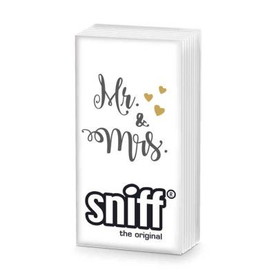 Pañuelos Papel Decorado Mr & Mrs Amor Sniff PPD 20 uds Ideal Regalo