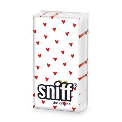 Pañuelos Papel Decorado Pequeños Corazones Sniff PPD 20 uds Ideal Regalo