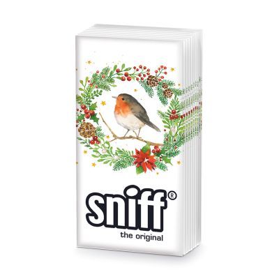 Pañuelos Papel Decorado Petirrojo Navidad Sniff PPD 20 uds Ideal Regalo