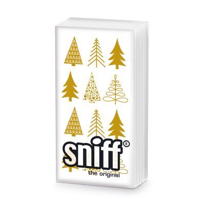 Pañuelos Papel Decorado Pure Mood Dorado Sniff PPD 20 uds Ideal Regalo