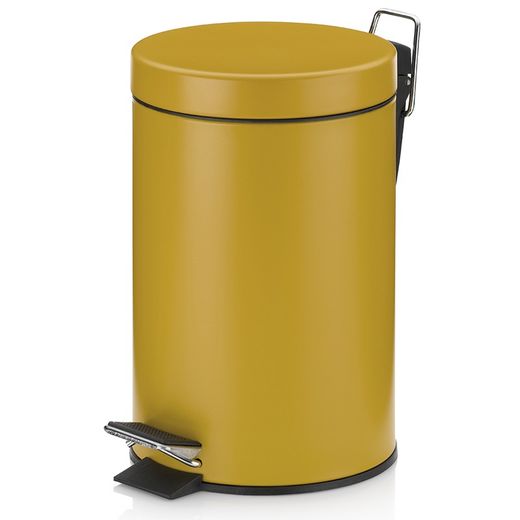 Papelera Baño Verde Mostaza Monaco Kela 5 litros