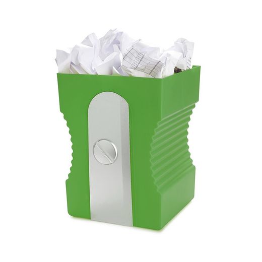 Papelera Forma Sacapuntas Verde Balvi Idea Regalo