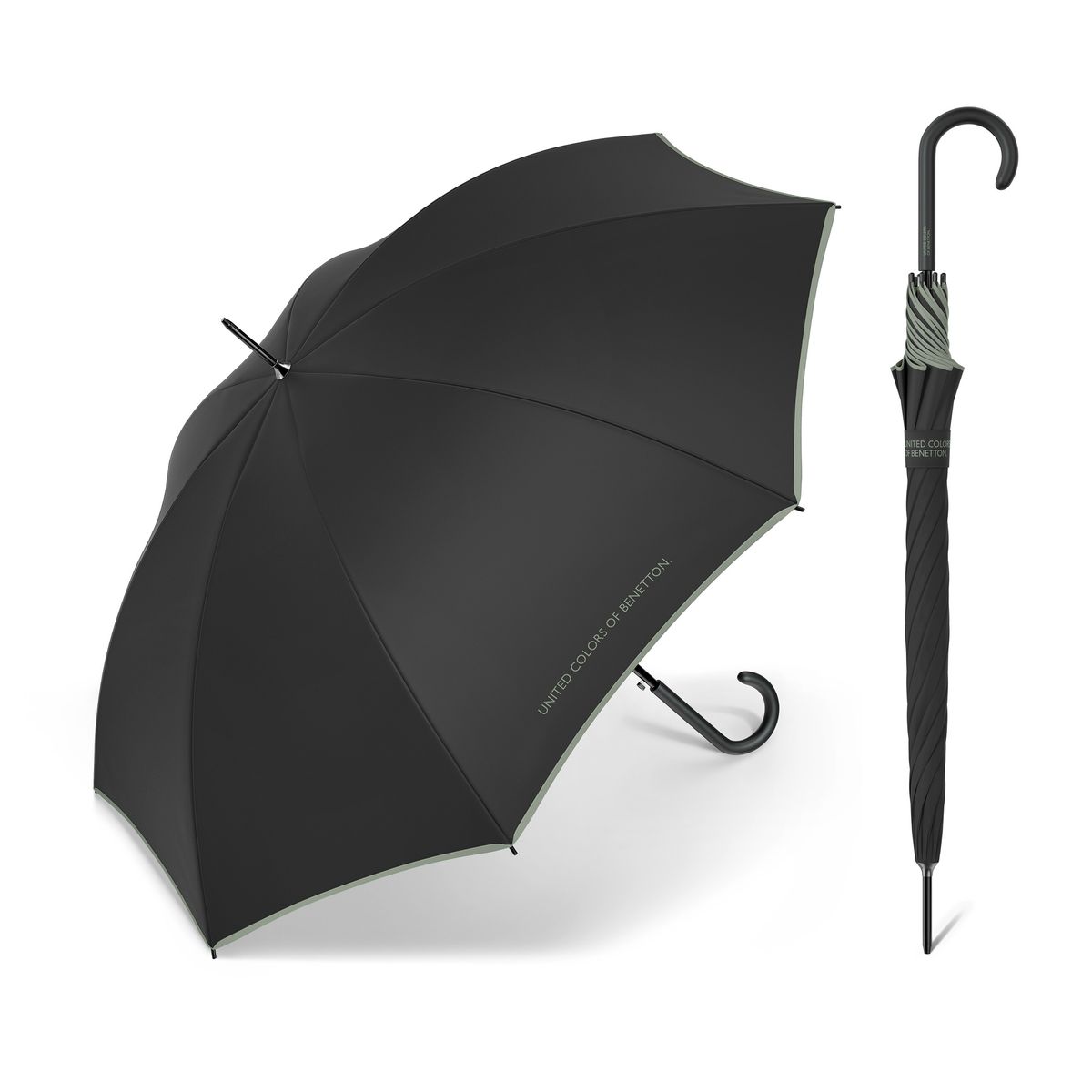 Paraguas Benetton Long Automático BlAutomáticok-Iceberg Green