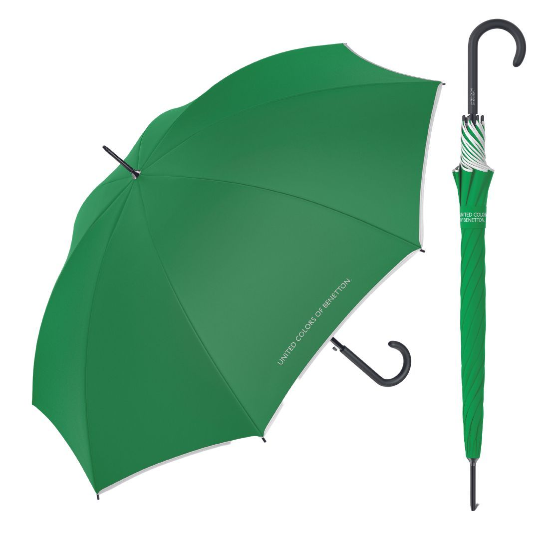 Paraguas Benetton Long Automático Green