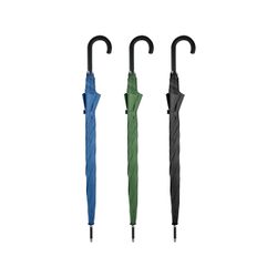 Paraguas Largo Hombre Auto Puño Curvo 75/8 Ø130cm