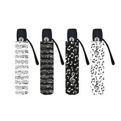 Paraguas Plegable Mujer A/C Estampado Musical 54/8 3sec.Ø94cm Altura 28cm