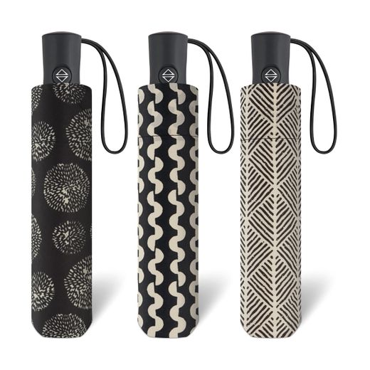 Paraguas Plegable Mujer A/C New Black & White 54/8 3 sec 94cm ø ↨ 28cm elegir modelo al hacer pedido