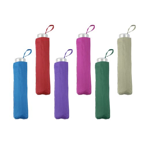 Paraguas Plegable Mujer Manual Liso Uni 54/8-3sec Ø94 cm Altura 24cm elegir color al hacer pedido