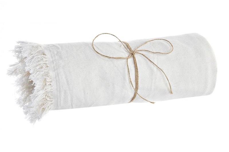 Compra Online Plaid algodon 250 gsm, multiusos sofas o camas color blanco  crudo en nuestra tienda Online de Artículos de Textil para el Hogar y  Regalo — WonderfulHome Shop