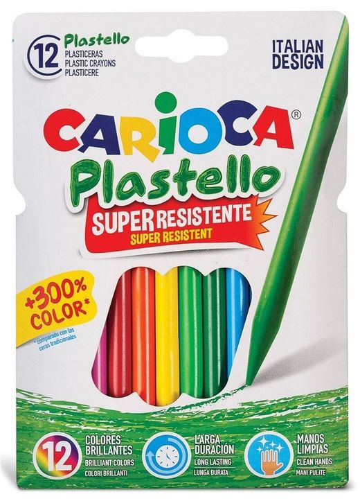 Plastidecor para Colorear Caja de 12 Colores Carioca