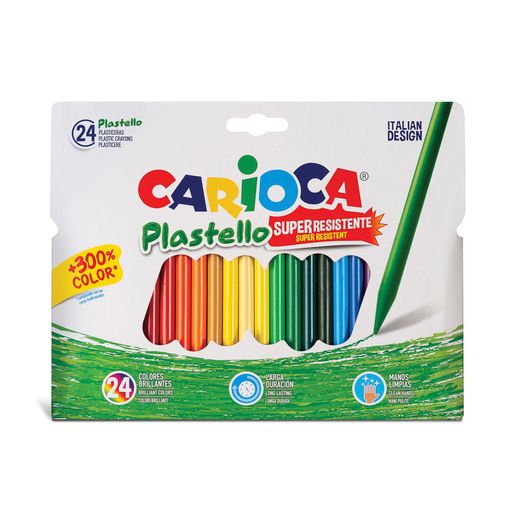 Plastidecor para Colorear Caja de 24 Colores Carioca