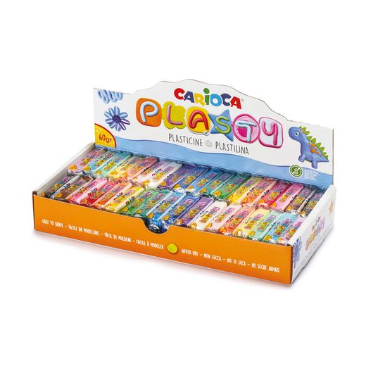 Plastilina Surtida 60 gr Caja completa 36 unidades Carioca