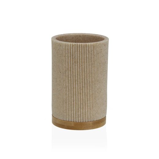 Portacepillos de Baño Sandstone Con Base De Bambu