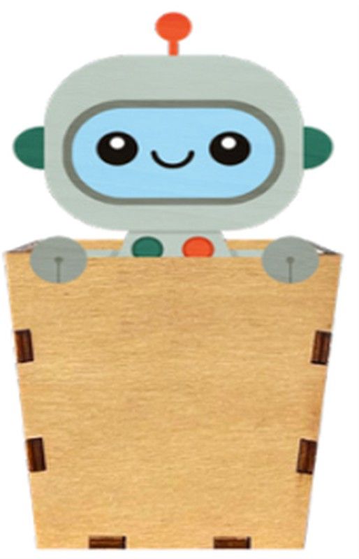 Portalápices Robot Nombre Personalizable Vintiun