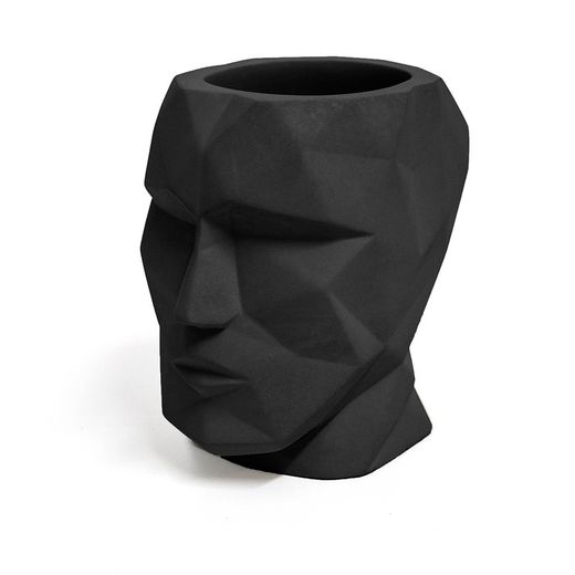 Portalápices The Head negro cemento Balvi Idea Regalo