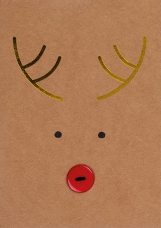 Postal para Regalar Christmas button card Original Räder