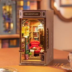 Puzzle 3D Miniatura Bookstore Robotime Librería para Montar