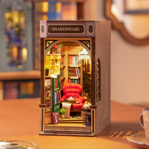 Puzzle 3D Miniatura Bookstore Robotime Librería para Montar