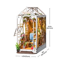 Puzzle 3D Miniatura Flower House Robotime Casa de las Flores para Montar