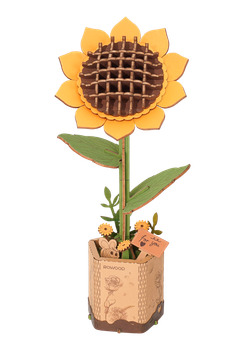 Puzzle 3D Miniatura Girasol Robotime Flor para Montar