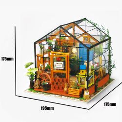 Puzzle 3D Miniatura Kathy's Flower House Robotime Floristería de Kathy para Montar