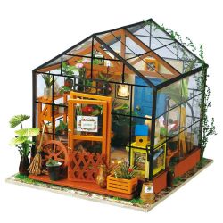 Puzzle 3D Miniatura Kathy's Flower House Robotime Floristería de Kathy para Montar